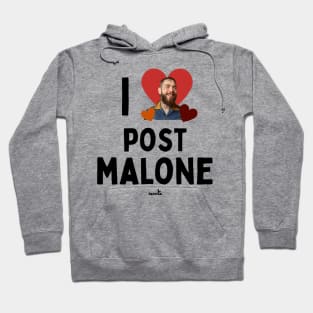 I Love Post Malone Tour Merch | Big Ass World Tour Fan Gift | Music Lover Country Hoodie